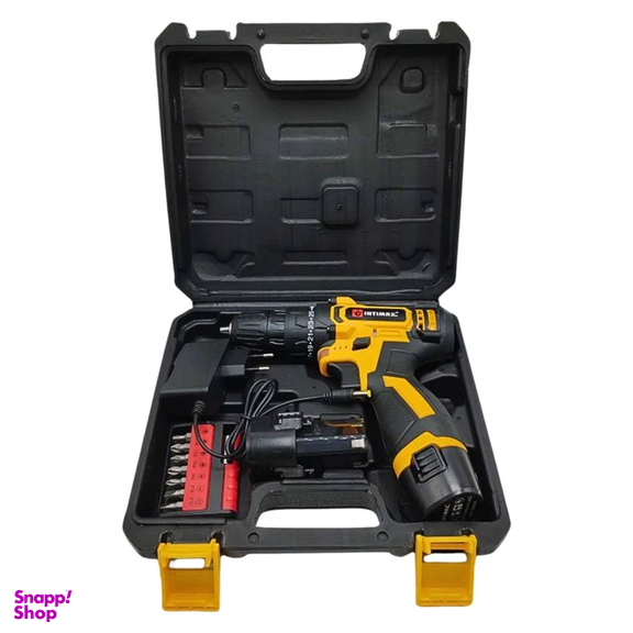 دریل پیچ گوشتی شارژی با لوازم اینتیمکث کد 0436 مجموعه 4 عددی