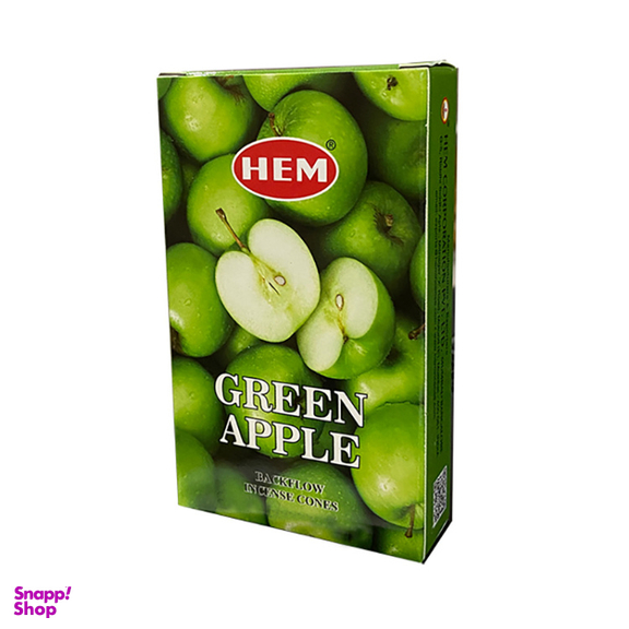 عود آبشاری هم مدل سیب سبز کد Green Apple-01 بسته 10 عددی