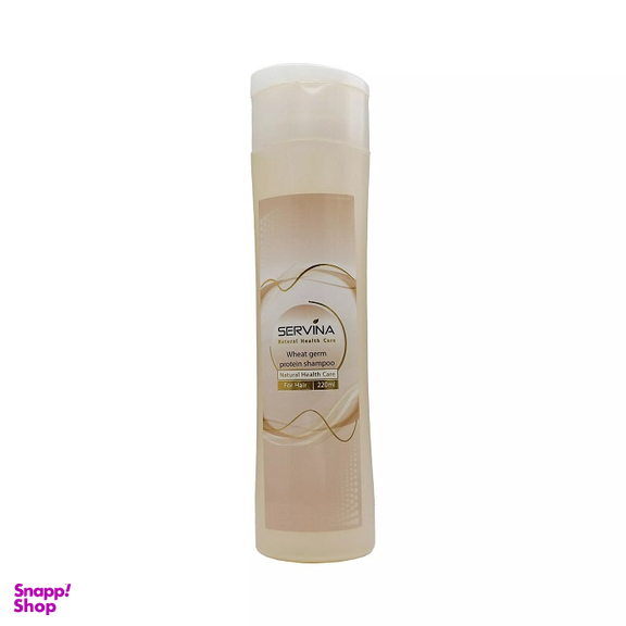 شامپو تقویت کننده مو سروینا مدل پروتینه جوانه گندم حجم 220 میلی‌ لیتر