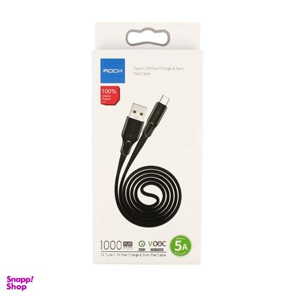 کابل تبدیل USB به Type-C راک مدل S1 طول 1 متر