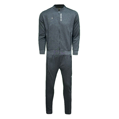 ست گرمکن و شلوار ورزشی مردانه تکنیک پلاس07 مدل GK-130-ZO رنگ ذغالی