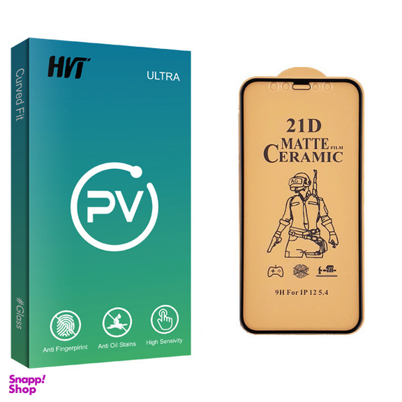 محافظ صفحه نمایش سرامیکی اچ وی تی مدل PV glass مناسب برای گوشی موبایل اپل iPhone 12 mini