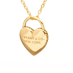 پلاک گردنبند طلا ۷۵۰ عیار زنانه سی دا مهر مدل قلب تیفانی