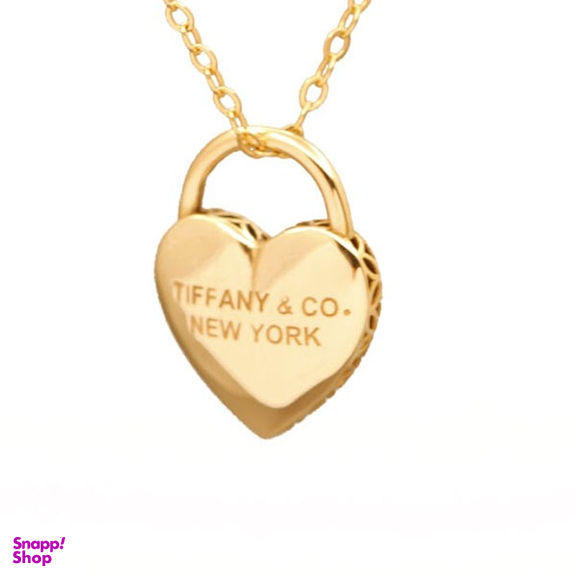 پلاک گردنبند طلا ۷۵۰ عیار زنانه سی دا مهر مدل قلب تیفانی