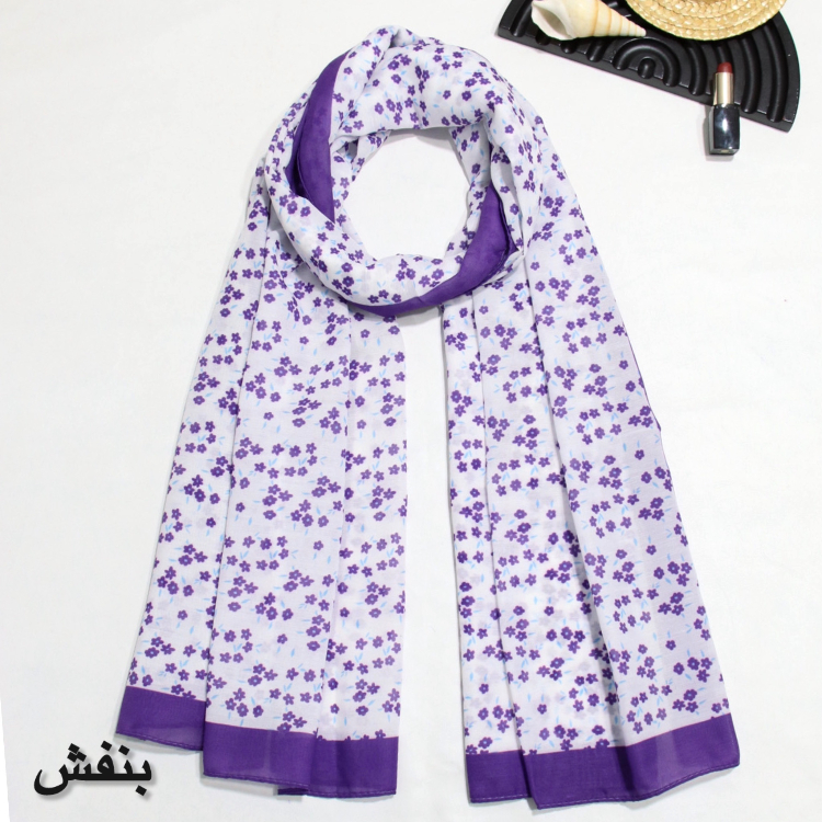 شال زنانه طرح شکوفه کد ANA7060