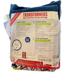 تیشرت آستین کوتاه پسرانه مدل ترنسفورمر مجموعه 2 عددی