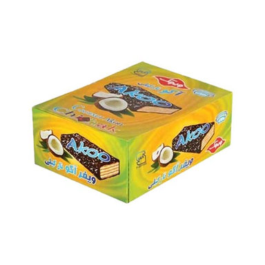 ویفر آکو نارگیلی چیچک بسته 24 عددی