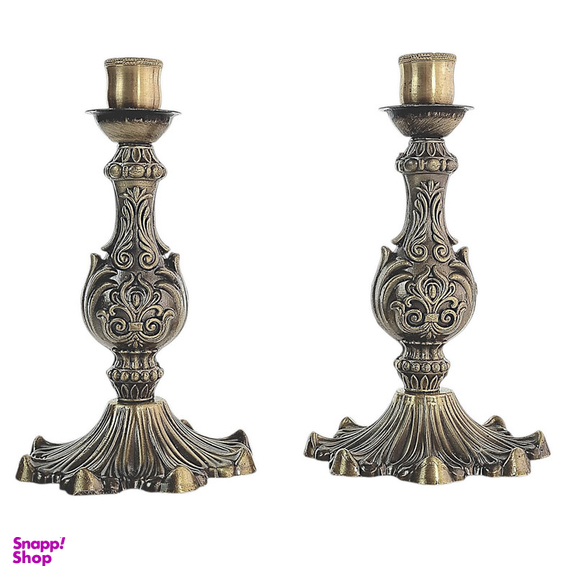 جاشمعی برنجی طرح آنتیک مجموعه 2 عددی