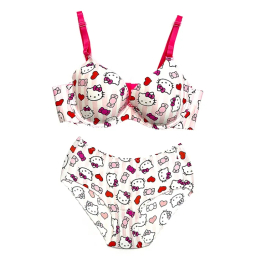 ست لباس زیر زنانه مدل هلوکیتی