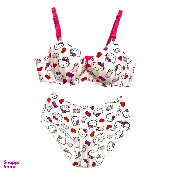 ست لباس زیر زنانه مدل هلوکیتی