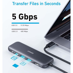 USB هاب 5 پورت Type-C انکر مدل 332