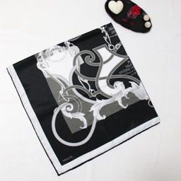 روسری زنانه آنالیا مدل ابریشم دور دست دوز کد 6057