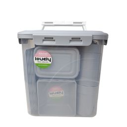 سبد پیک نیک و سرویس مسافرتی لاولی پلاست 58 پارچه کد TIK1160T