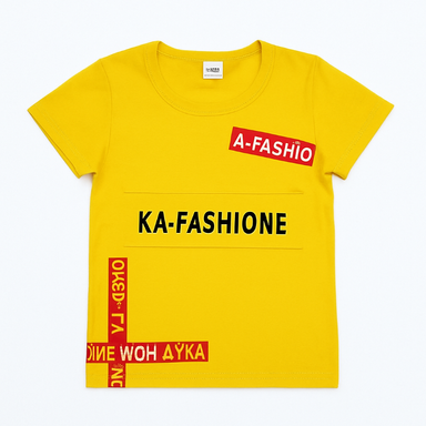 تیشرت بچگانه کد 8671 رنگ زرد