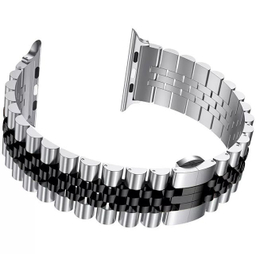 بند ساعت هوشمند طرح رولکس پنج بید کد 23 مناسب اپل واچ سایز 49 و 45 میلی متر