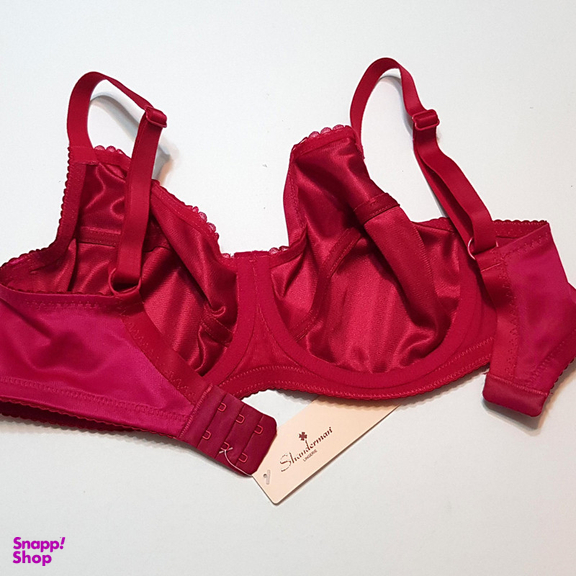 سوتین زنانه شاندرمن مدل فنردار کد 5080-2370-610 رنگ زرشکی