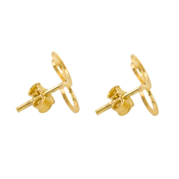 گوشواره طلا 18 عیار شمیم گلد گالری کد SE0026