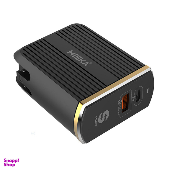 شارژر دیواری هیسکا مدل H-114PD به همراه کابل تبدیل USB-C