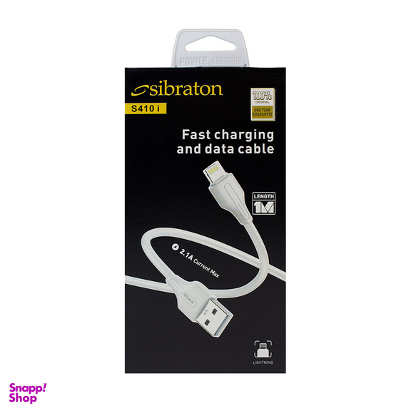 کابل تبدیل USB به لایتنینگ سیبراتون مدل S410i طول 1 متر