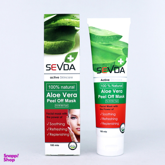 ماسک صورت سودا مدل شیر و آلوئه ورا حجم 100 میلی لیتر مجموعه 2 عددی