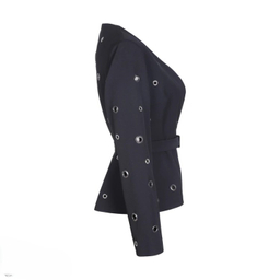 کت زنانه گره استایل مدل قوی سیاه رنگ مشکی