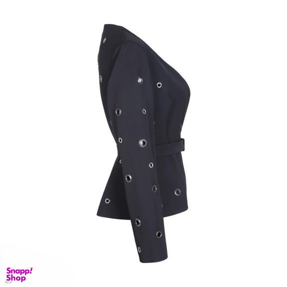 کت زنانه گره استایل مدل قوی سیاه رنگ مشکی