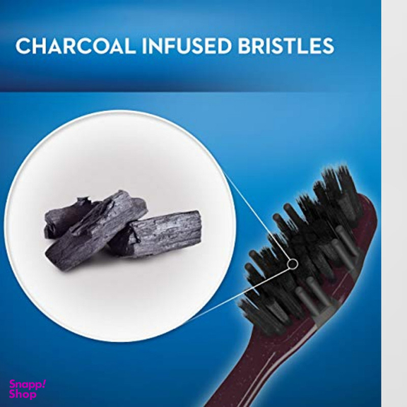مسواک اورال بی مدل CHarcoal برس نرم بسته 2 عددی