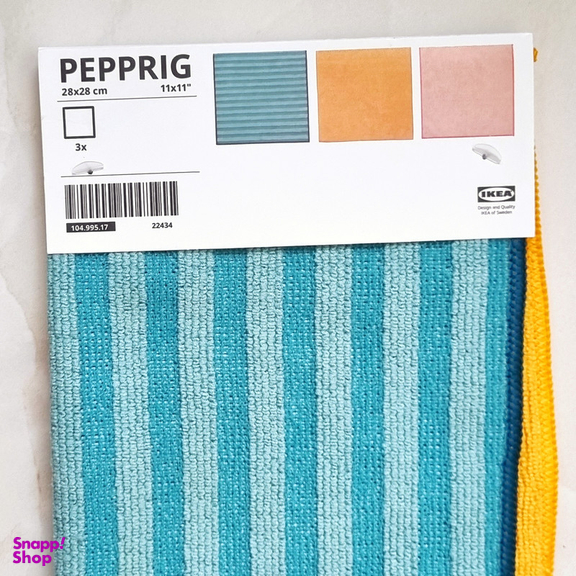 دستمال آشپزخانه ایکیا مدل PEPPRIG بسته 3 عددی