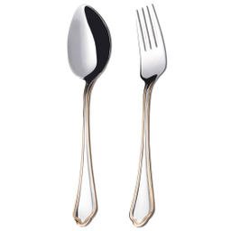 سرویس قاشق و چنگال 98 پارچه ناب استیل مدل ونیز