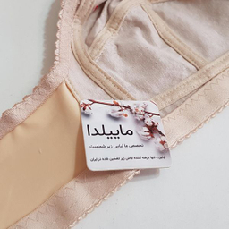 سوتین زنانه ماییلدا مدل بدون فنر کد 4779 رنگ کرم