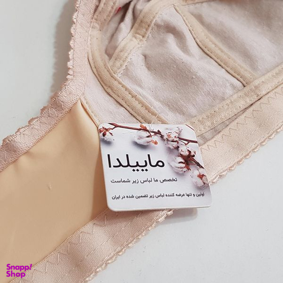 سوتین زنانه ماییلدا مدل بدون فنر کد 4779 رنگ کرم