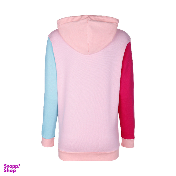 هودی اسپرت لوینت مدل کالرفول کد 6242 رنگ زمینه صورتی پاستیلی