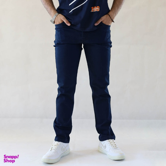 شلوار جین مردانه کد 8511 رنگ سرمه ای