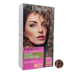 کیت رنگ مو اسکالیم سری collagen keratin شماره 5.57 رنگ دارچینی حجم 100 میلی لیتر