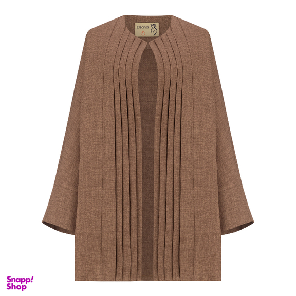 مانتو زنانه السانا مدل جوانه کد 223951 رنگ دارچینی