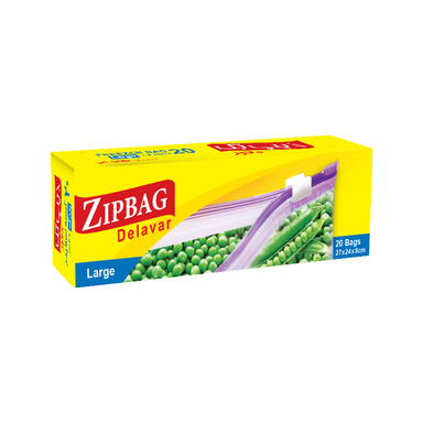 کیسه زیپ دار زیپ بگ دلاور مدل DL20 بسته 20 عددی