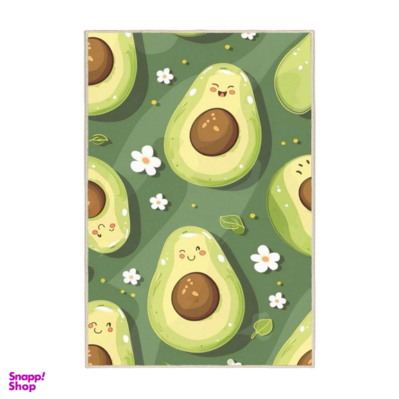 فرش ماشینی چاپی اتاق کودک اورکوم طرح آووکادو کد kids.9006