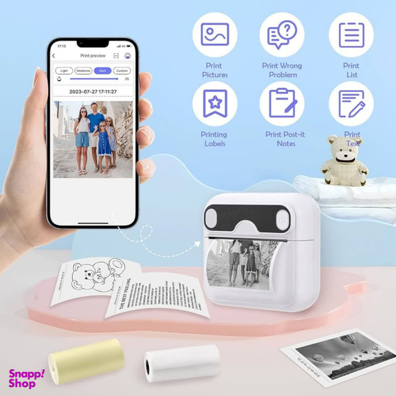 پرینتر لیبل زن ناب سل مدل پرتابل حرارتی شارژی کد NAAB-BL001