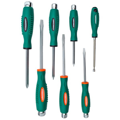 پیچ گوشتی ضربه خور جانزوی مدل D70PP07S مجموعه 7 عددی