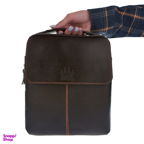 کیف دوشی مردانه رویال چرم کد W64