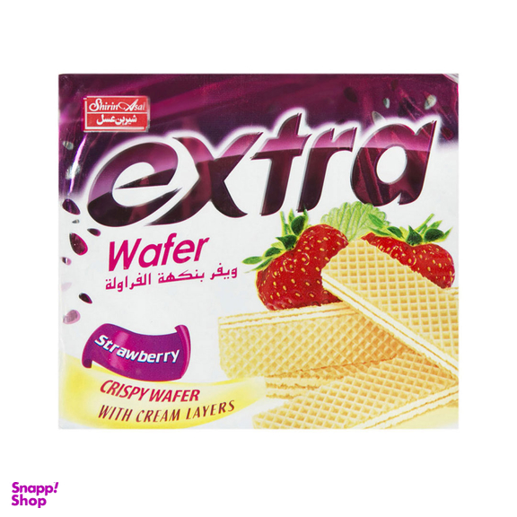 ویفر اکسترا توت فرنگی شیرین عسل وزن 40 گرم