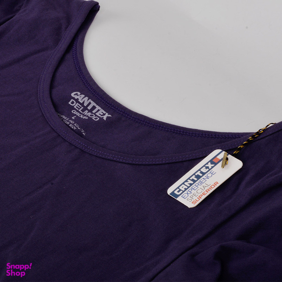 کراپ‌ تیشرت آستین بلند زنانه کانتکس مدل 249014503 رنگ بنفش