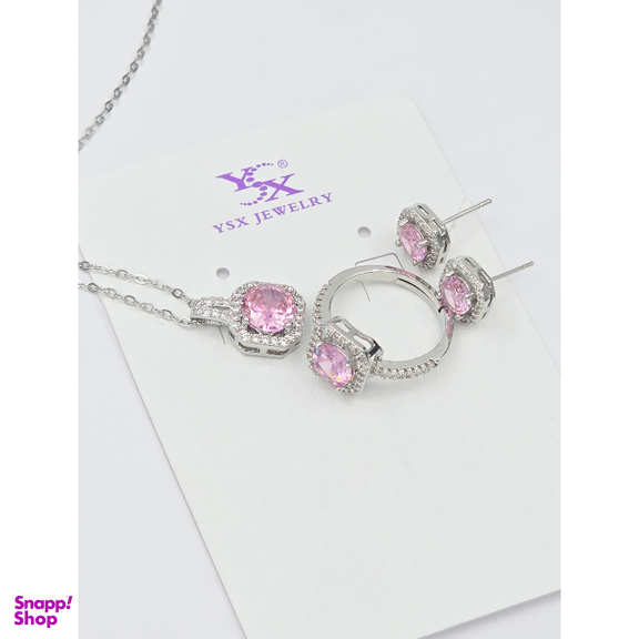 نیم ست زیور زنانه وای اس ایکس کریستال سواروسکی طرح جواهر کد JAV1097Y