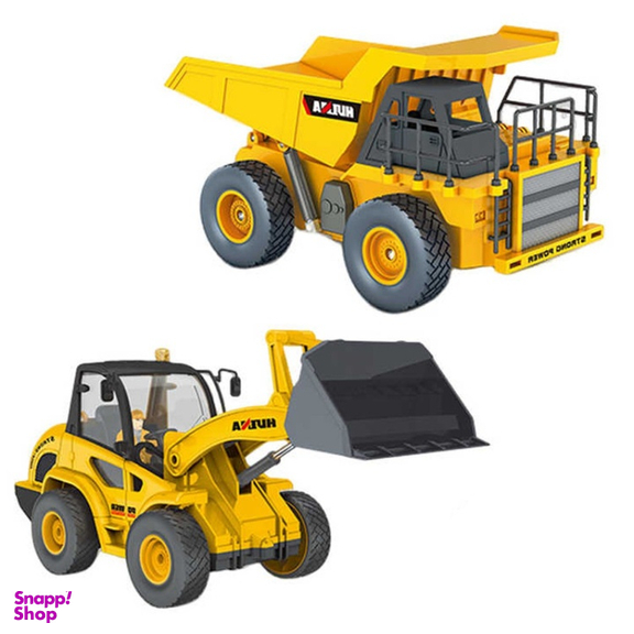 ماشین بازی ناب سل مدل کامیون و بولدوزر مجموعه 2 عددی