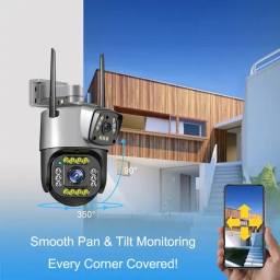 دوربین مداربسته تحت شبکه مدل سیم کارتی دو لنزه 4G