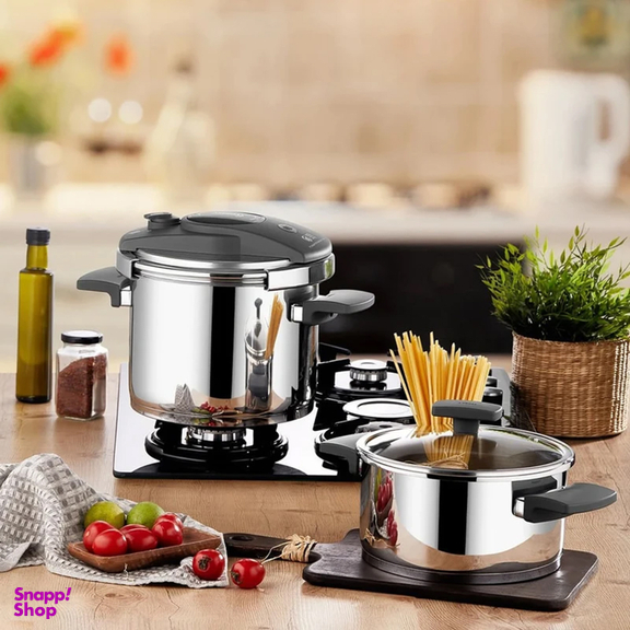 زودپز دوقلو آمبوس مدل درب چرخشی