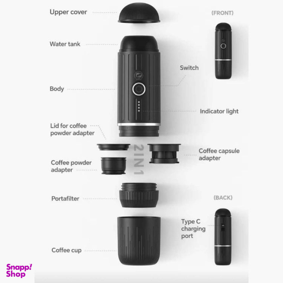 اسپرسوساز شارژی یونیک لایف کد UL-2268