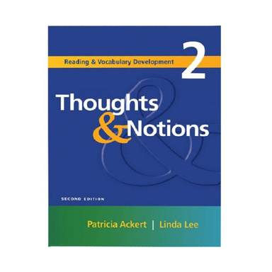 کتاب Thoughts and Notions 2 اثر Patricia Ackert And Linda Lee انتشارات F.T Press