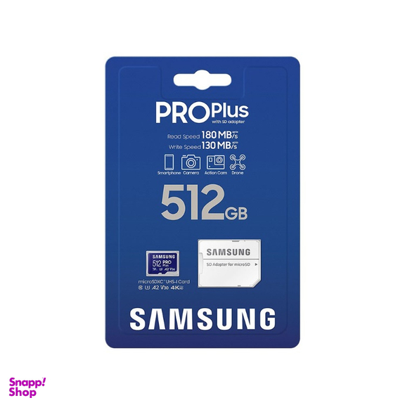 کارت حافظه microSDXC سامسونگ مدل Evo Plus A2 V30 کلاس 10 استاندارد UHS-I U3 سرعت 130MBps به همراه آداپتور SD