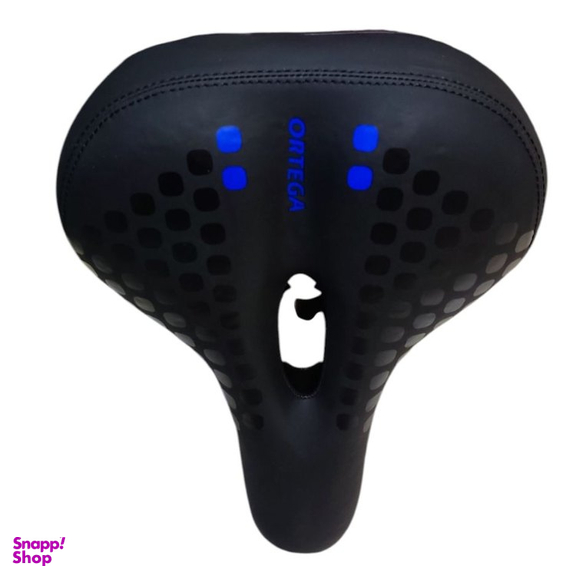 زین دوچرخه پهن اورتگا مدل چراغ دار کد 009